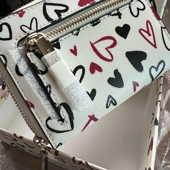 🆕kate spade Staci Scribble Heart Boxed Wallet Card Set $239::NWT:: - Picture 10 of 12